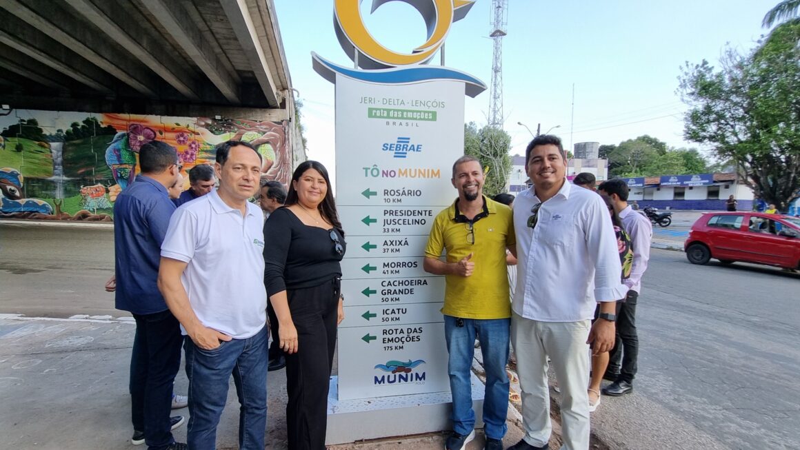 Sebrae entrega letreiros turísticos e reforça integração da Rota das Emoções